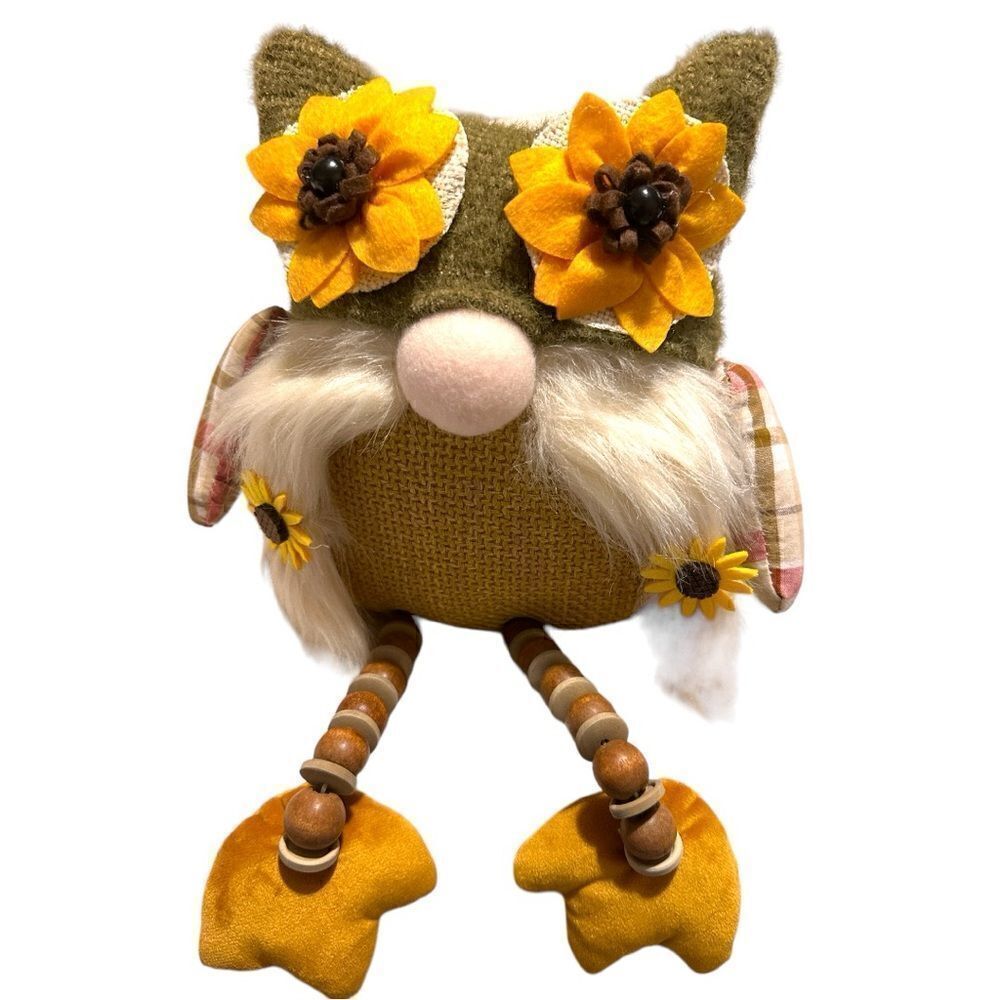 Harvest Fabric Owl Home Accent 14" - Picture 15 of 15